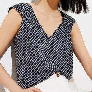 LOFT | Smocked Trim Shell